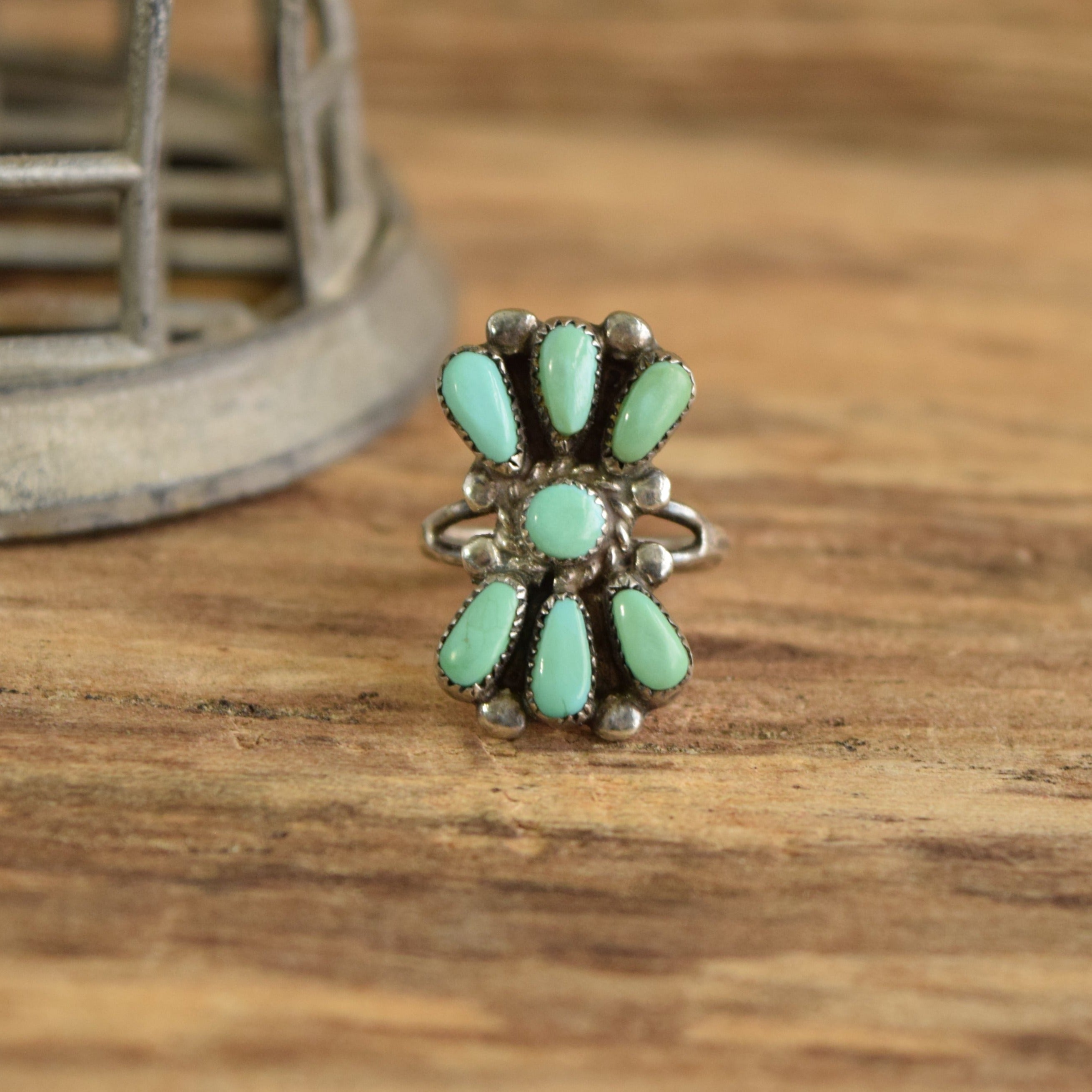 Bill & Lou Laweka Zuni Turquoise Ring - Size 6 – YournNonce